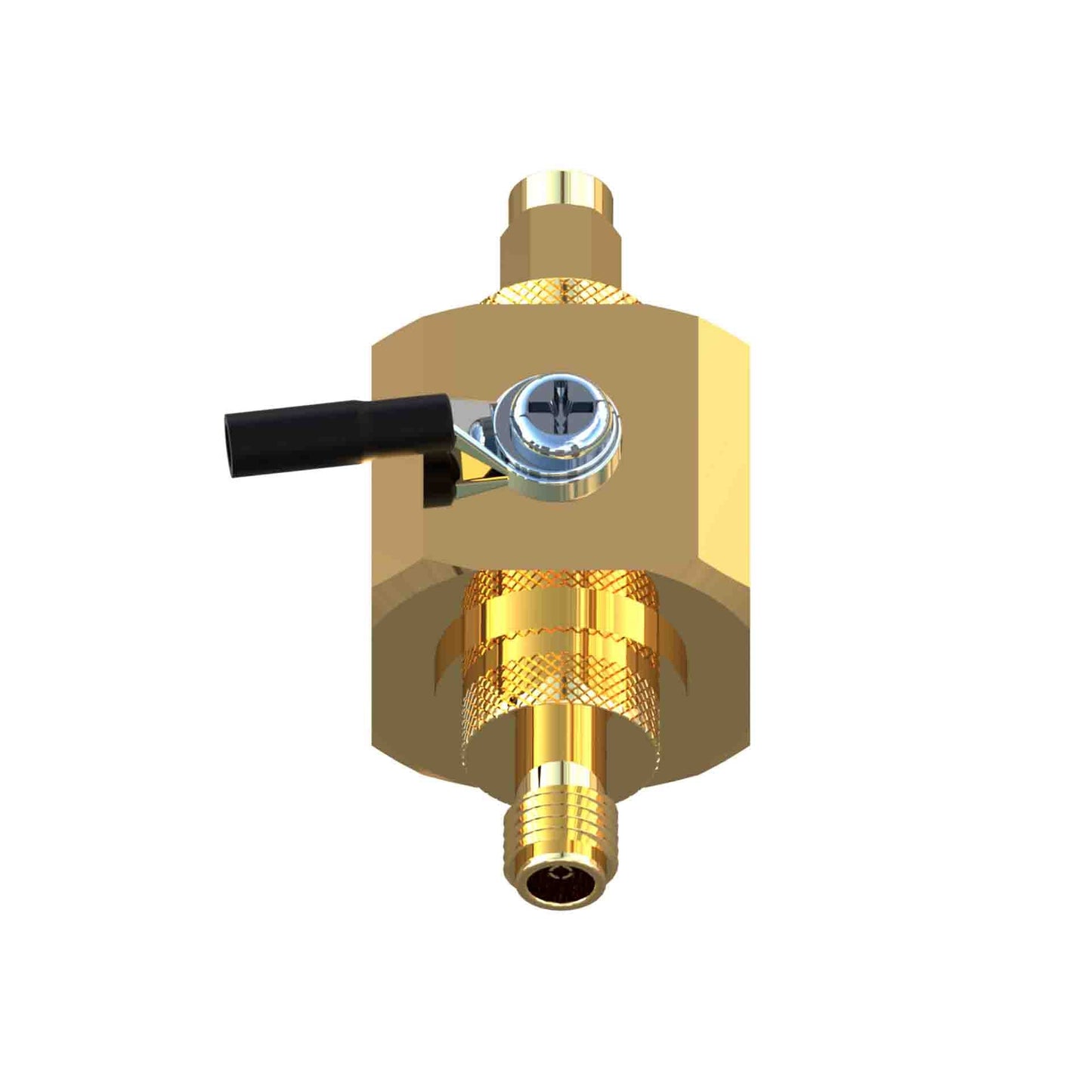LightningPro-SMA™Lightning Strike Arrester Protector Broadband 0 to 6,200 MHz Industrial Grade Gold Plated