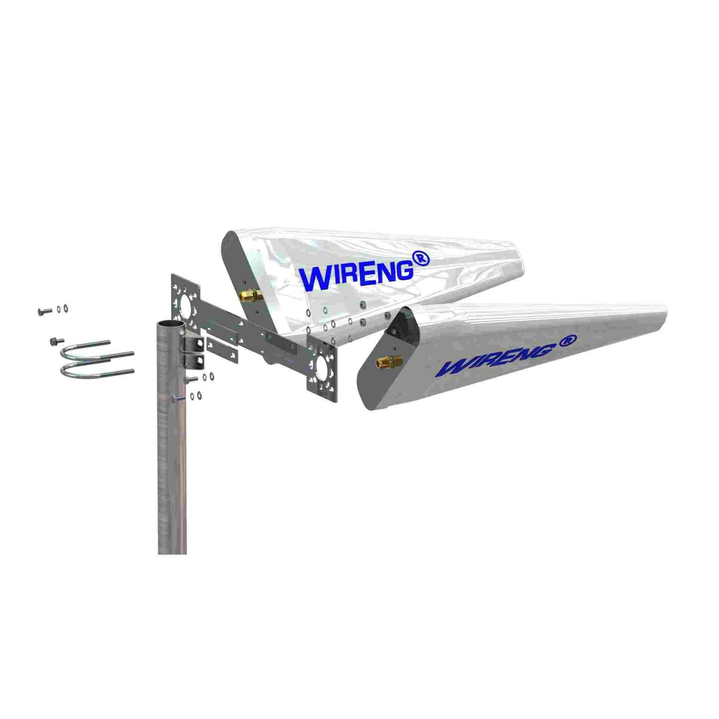 WideAnt2-5G™ True MIMO Dual Antenna for Routers Hotspots Modems Ultra-Wide Band Directional High-Gain Antenna Set 5G/4G/3G/2G 450 to 6000 MHz
