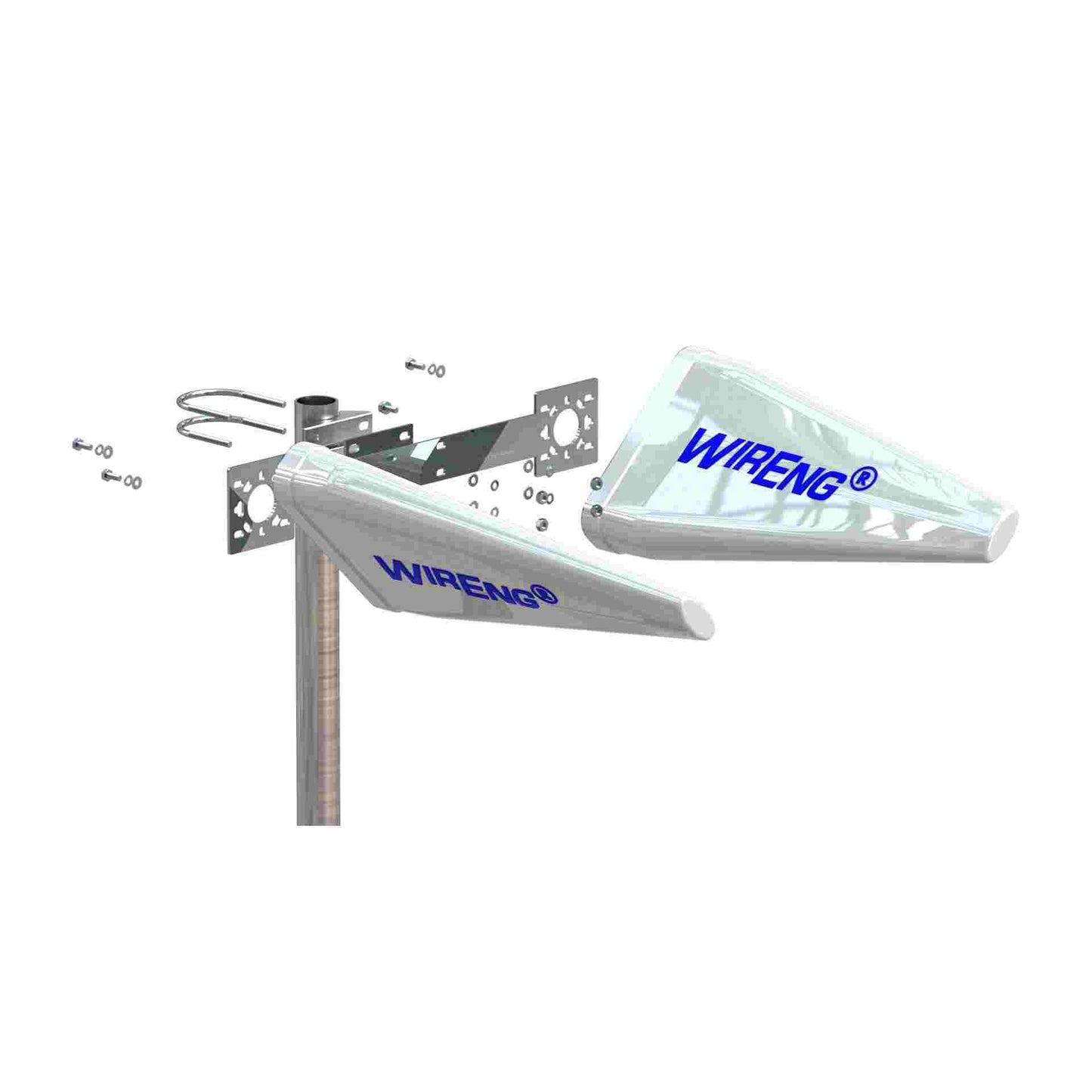 WideAnt2-5G™ True MIMO Dual Antenna for Routers Hotspots Modems Ultra-Wide Band Directional High-Gain Antenna Set 5G/4G/3G/2G 450 to 6000 MHz