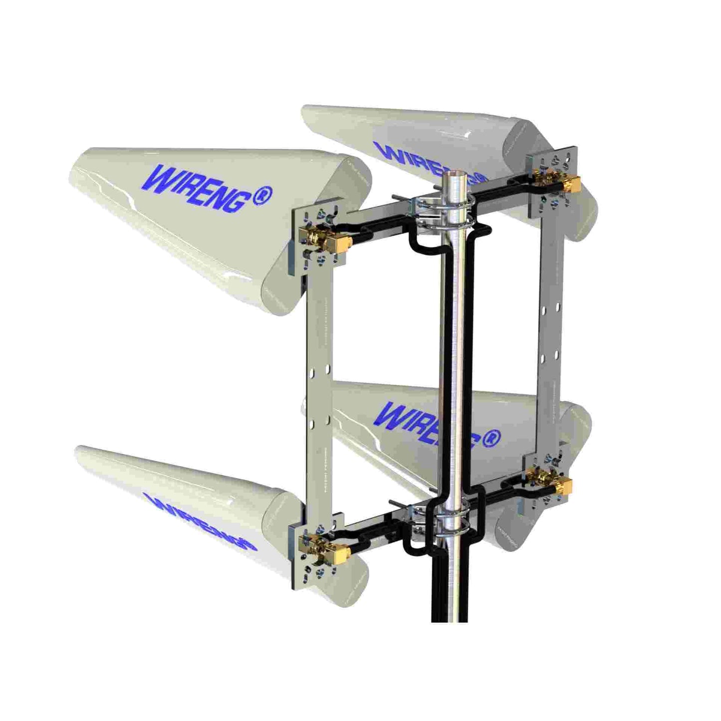 WideAnt4-5G™ MIMO 4x4 Quad Antenna Set for 5G/WiFi modems (includes four 25-foot cables)