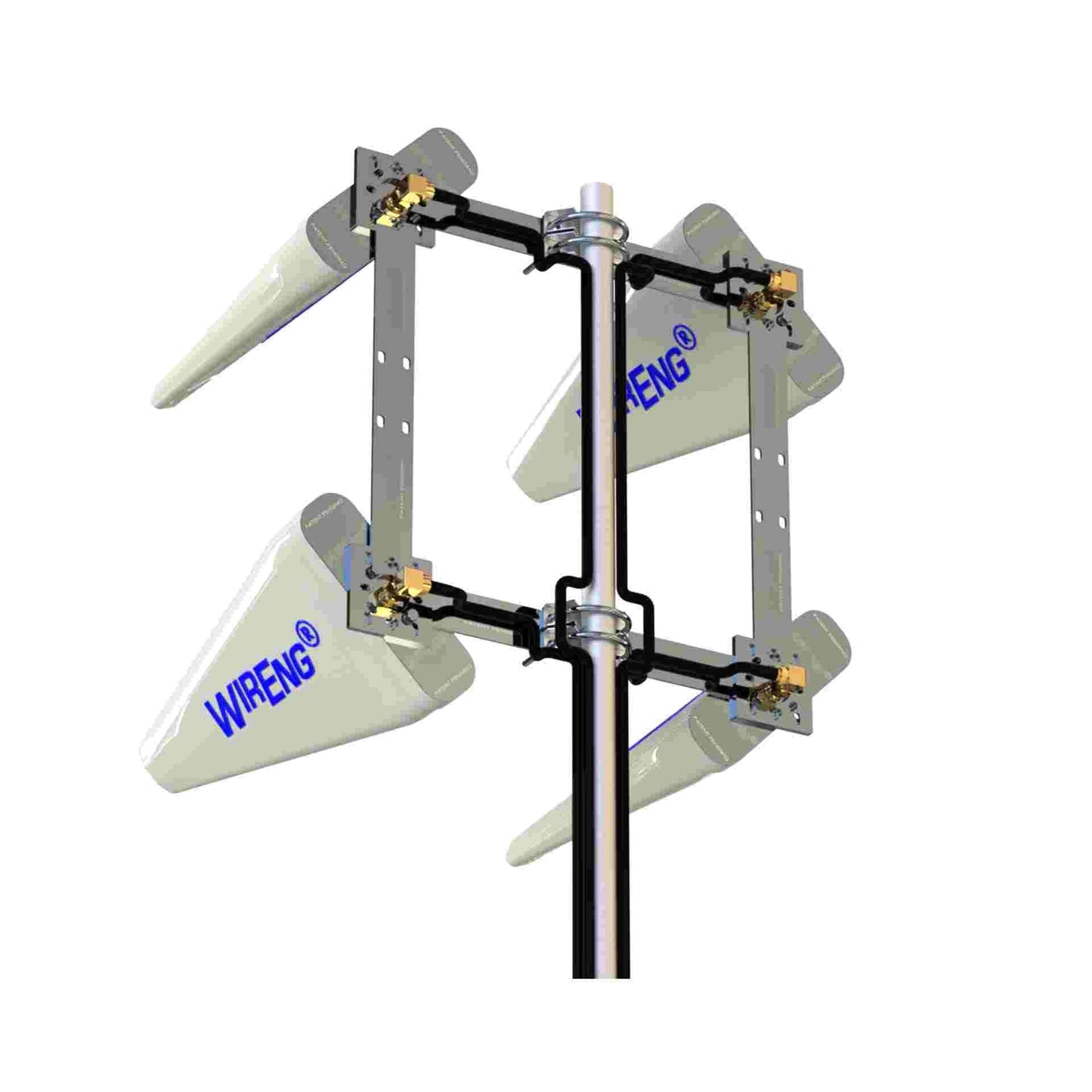 WideAnt4-5G™ MIMO 4x4 Quad Antenna Set for 5G/WiFi modems (includes four 25-foot cables)